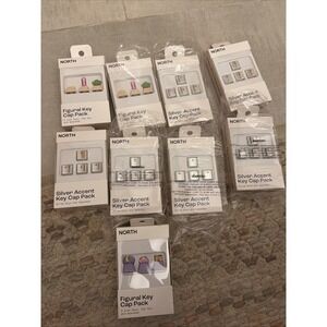 north figural key cap pack Lot Of 9 Packs New